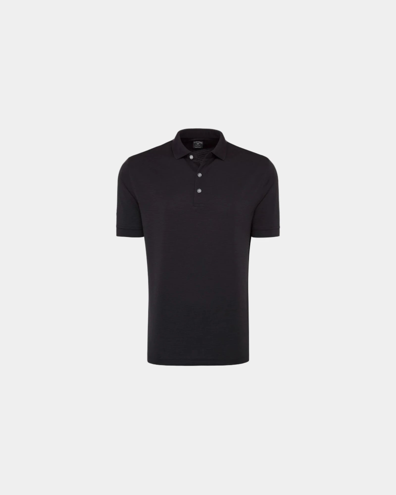 Custom moisture-wicking Callaway Ottoman men's polo shirt - Black
