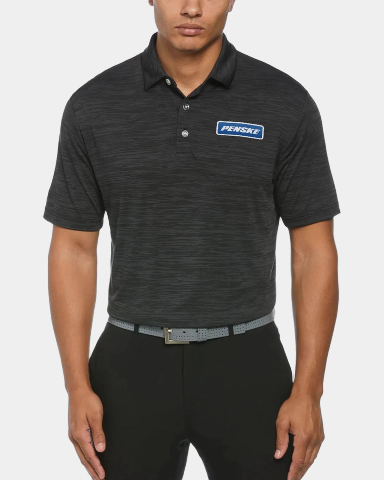 Custom moisture-wicking Callaway men's polo shirt - Black