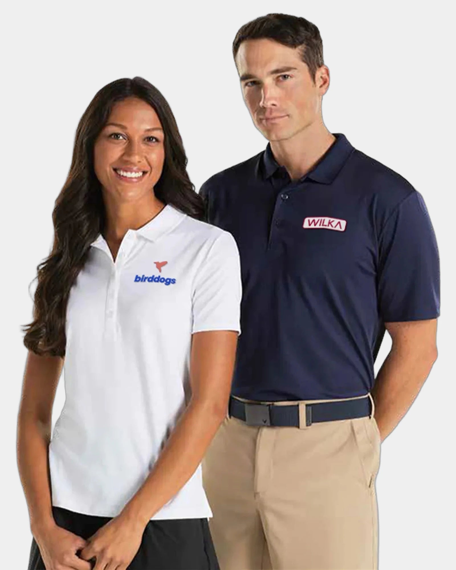 Custom UPF 50+ stretch polyester polo shirt Callaway - Black