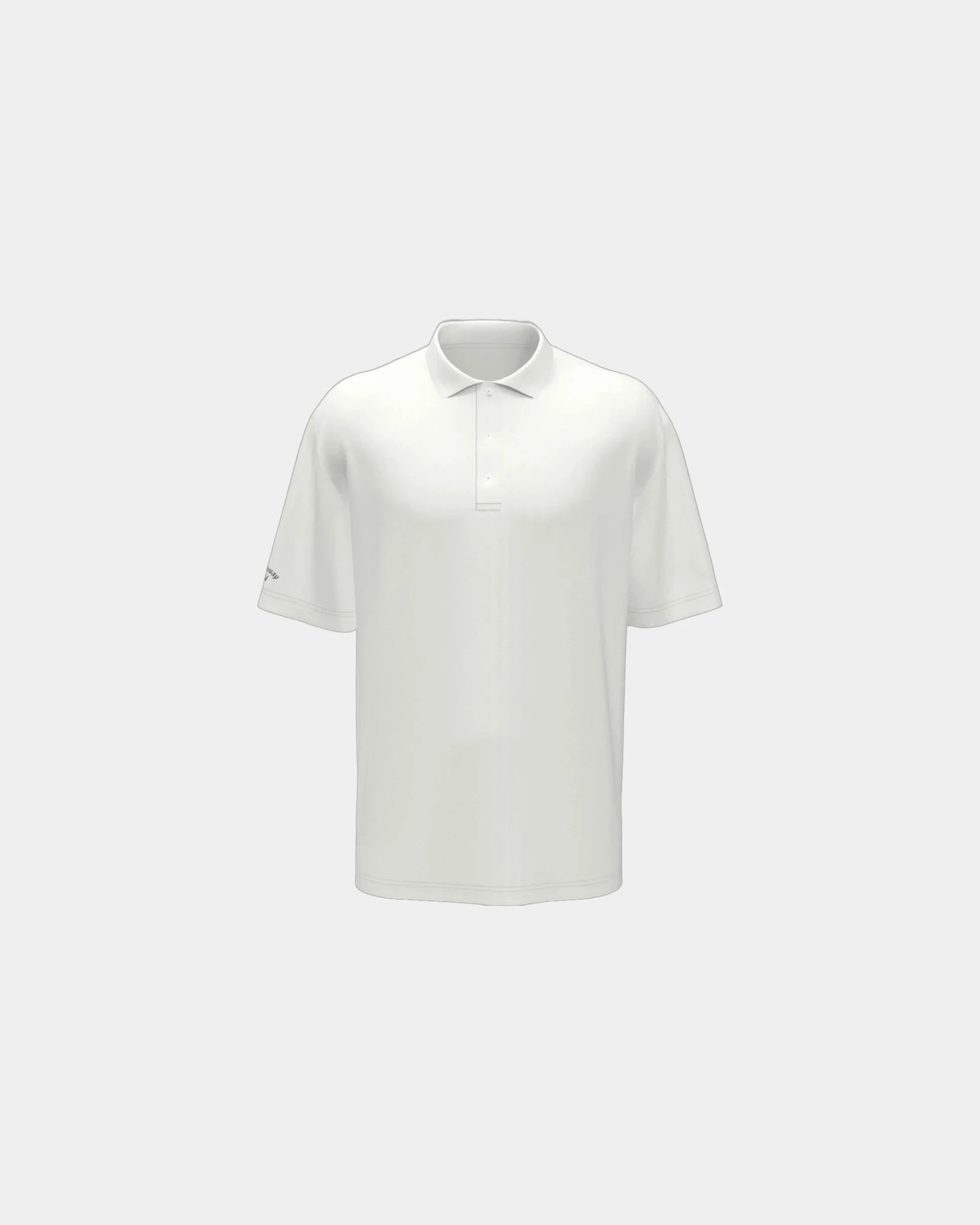 Custom UPF 50+ stretch polyester polo shirt Callaway - White