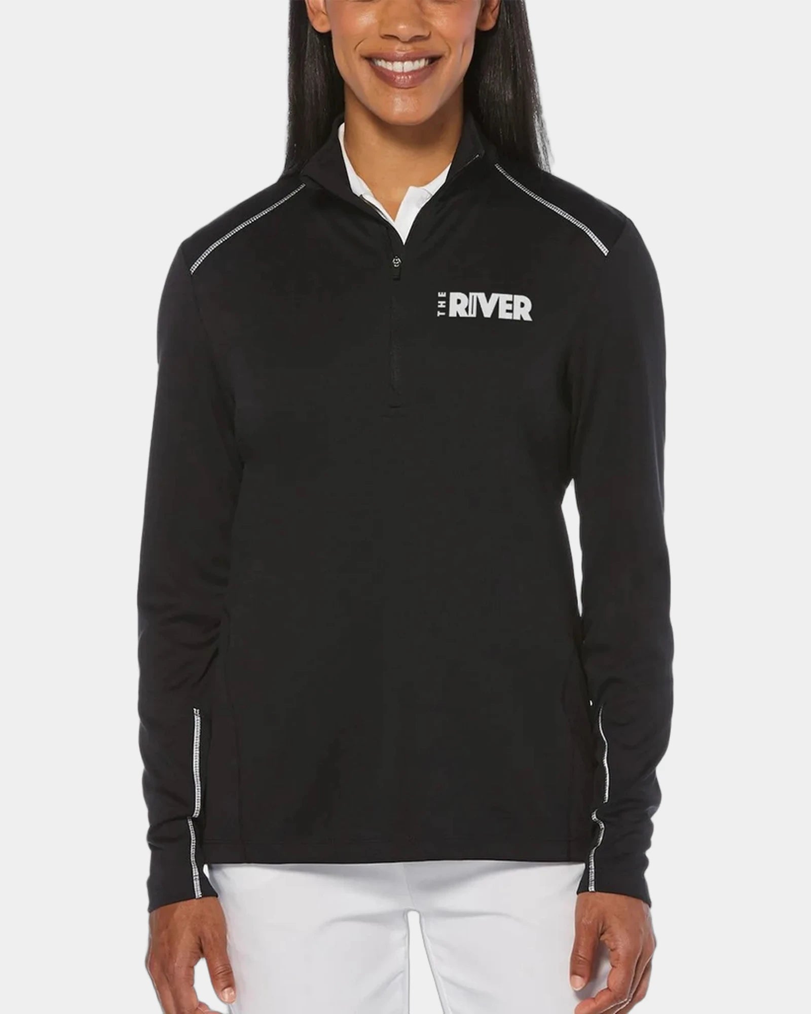 Custom UPF 50 Callaway Women's 1/4-Zip Jacket - Black