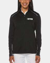 Custom UPF 50 Callaway Women's 1/4-Zip Jacket - Black