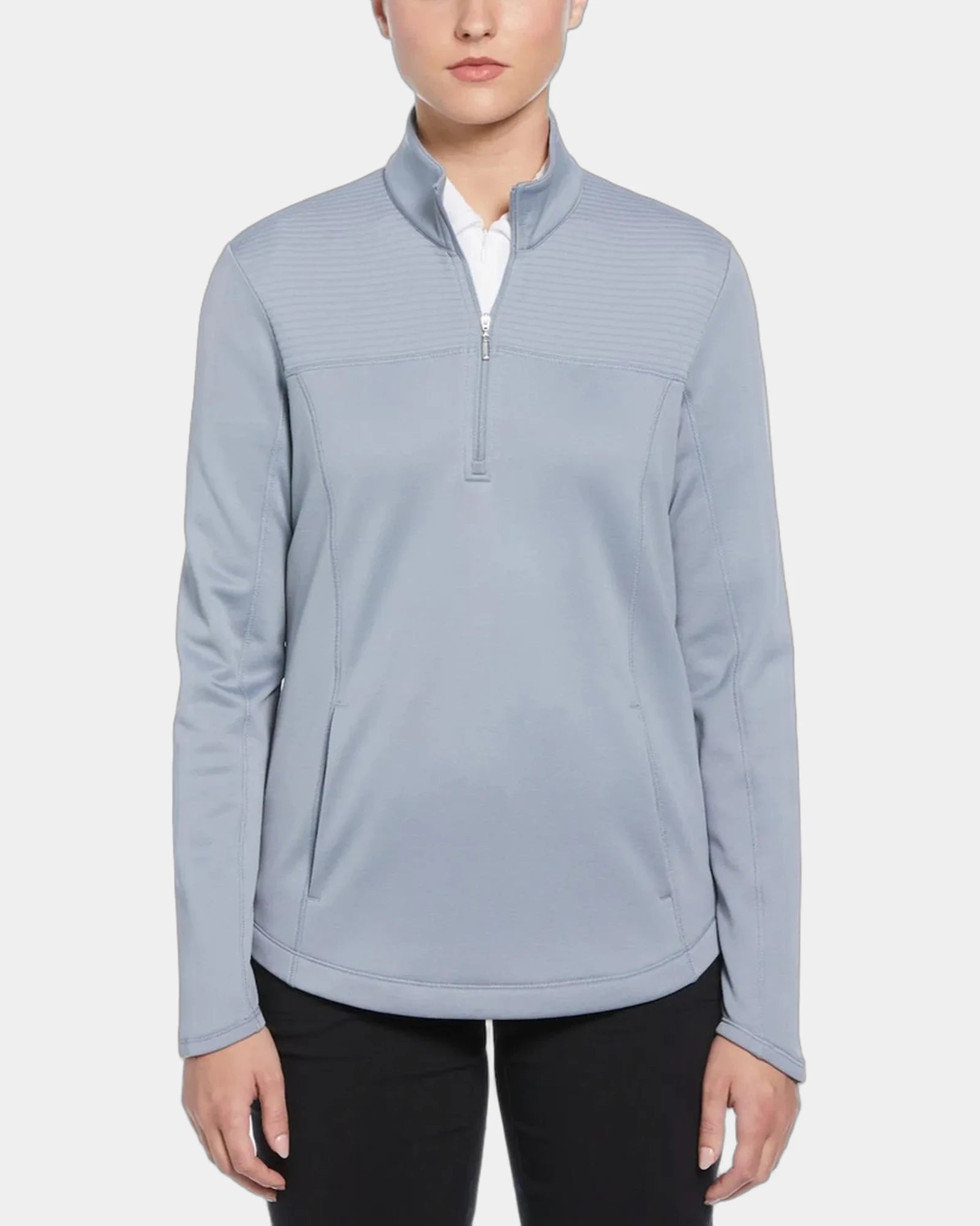 Custom fleece Callaway Ottoman womens quarter-zip pullover - Tradewinds