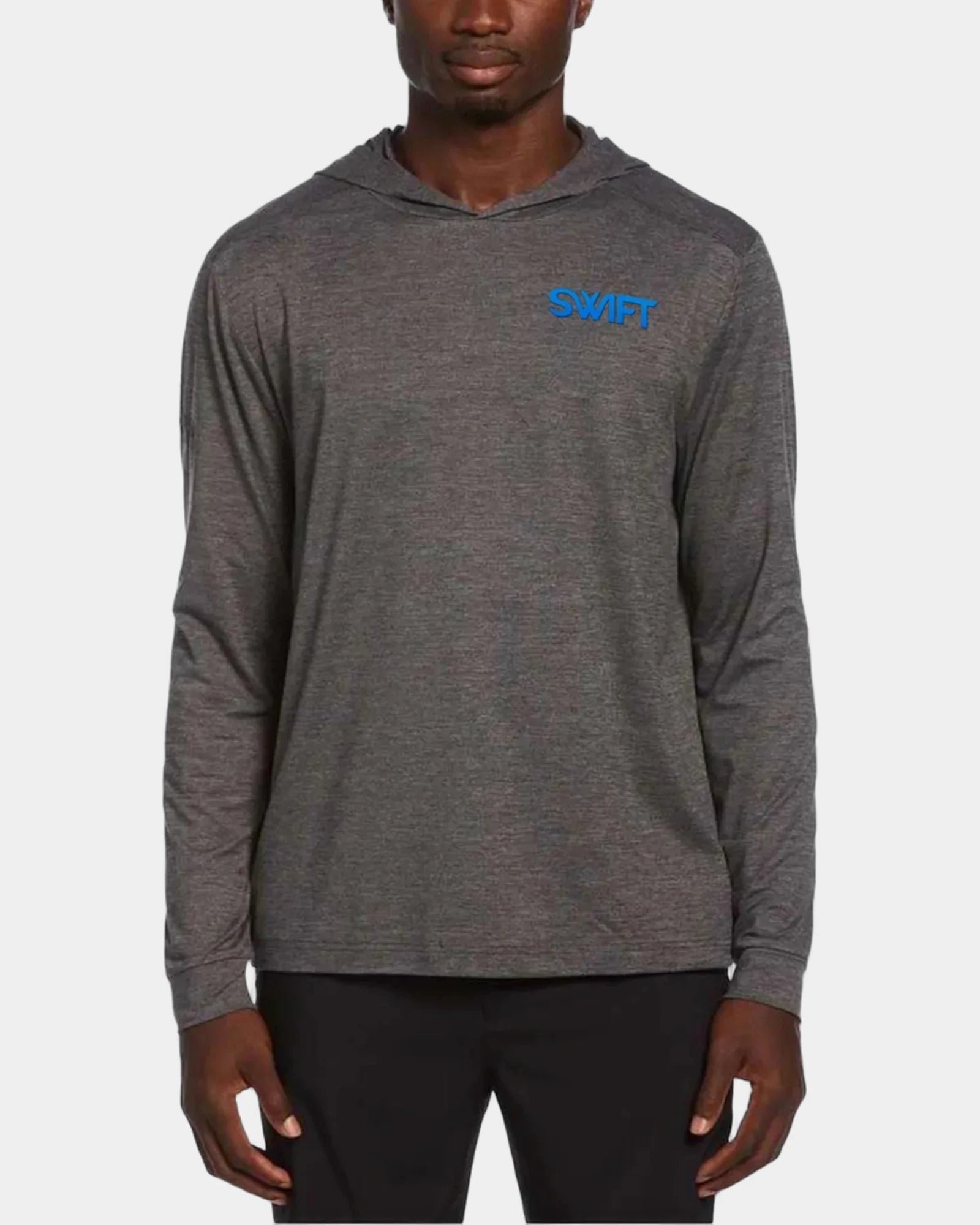 Custom quarter-zip hoodie Callaway Soft Touch men's - Black Heather