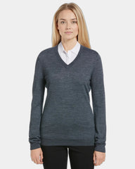Custom merino blend Callaway women's thermal sweater - Gray