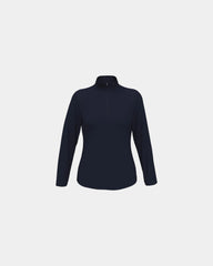 Custom quilted fleece Callaway women's 1/4-zip pullover - Peacoat