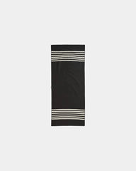 Custom recycled quick-dry towel 72.5" x 30" - Poolside Black