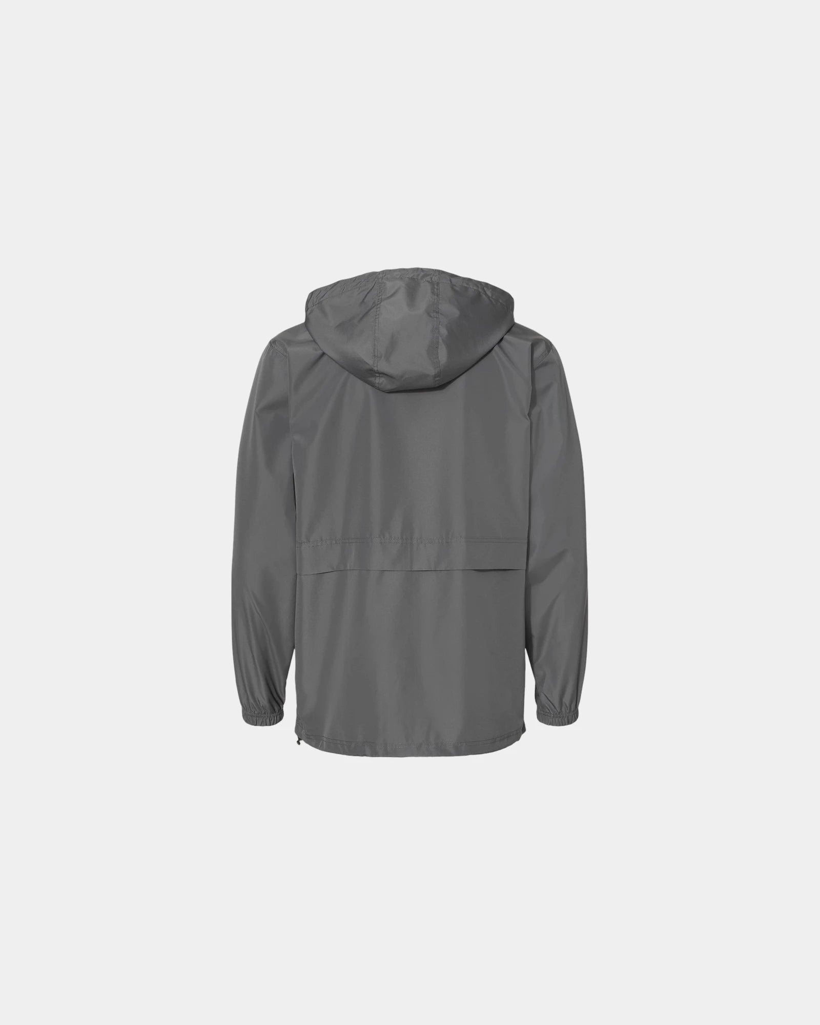 Custom wind-resistant full-zip anorak jacket - Graphite