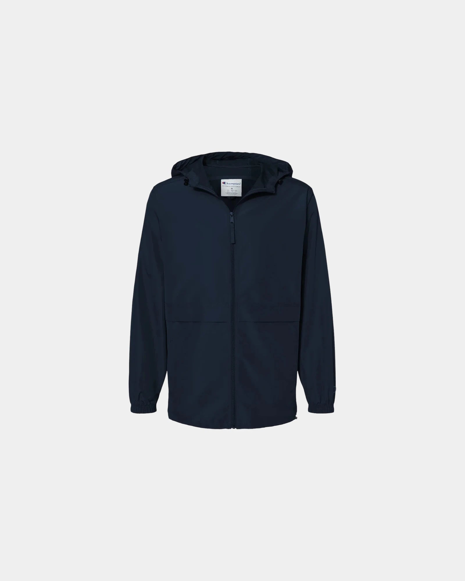 Custom wind-resistant full-zip anorak jacket - Navy