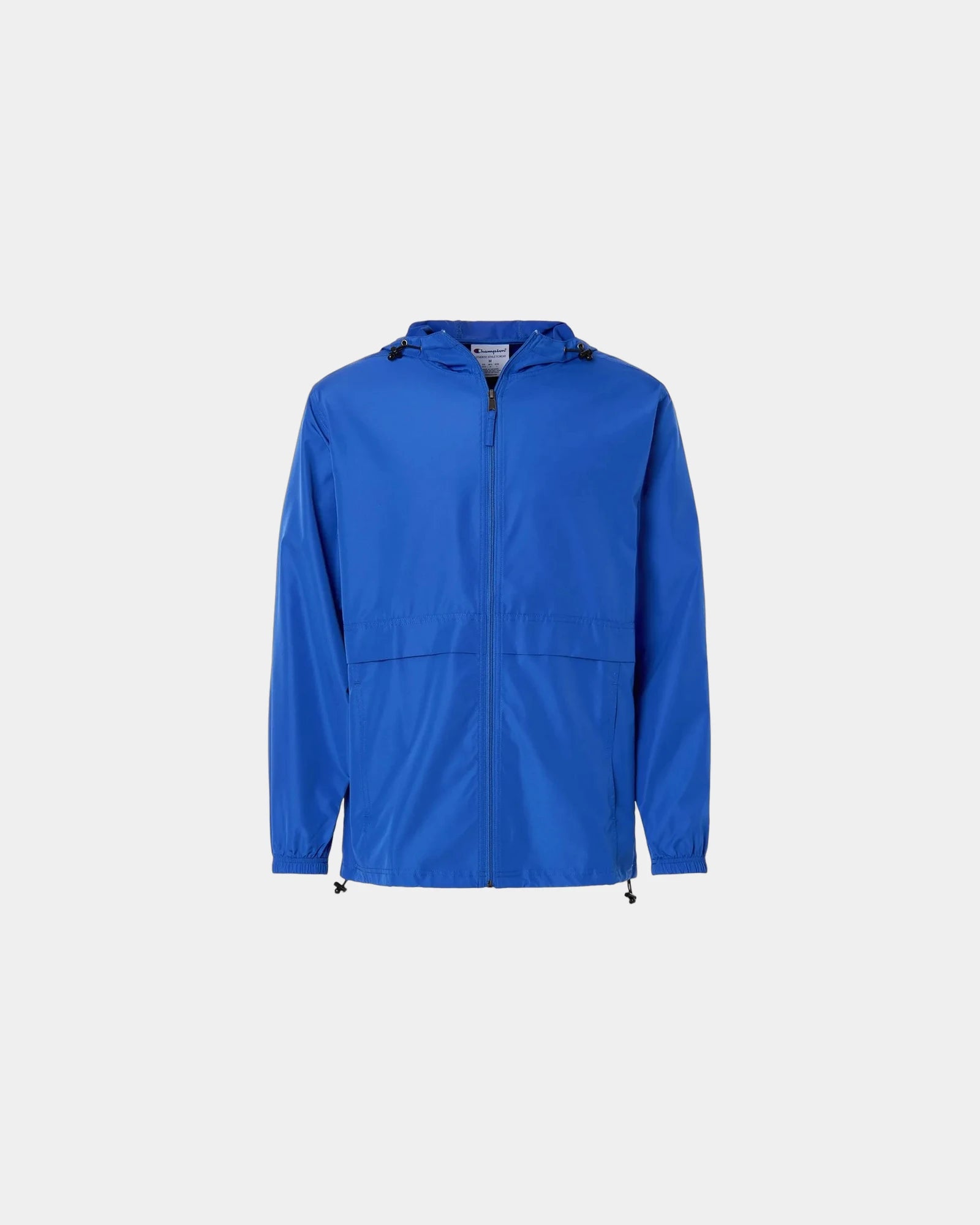 Custom wind-resistant full-zip anorak jacket - Royal Blue