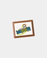 Custom full-color rectangle chocolate cookie - Brown
