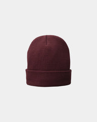 Custom fleece-lined knit cap for companies and teams - Maroon