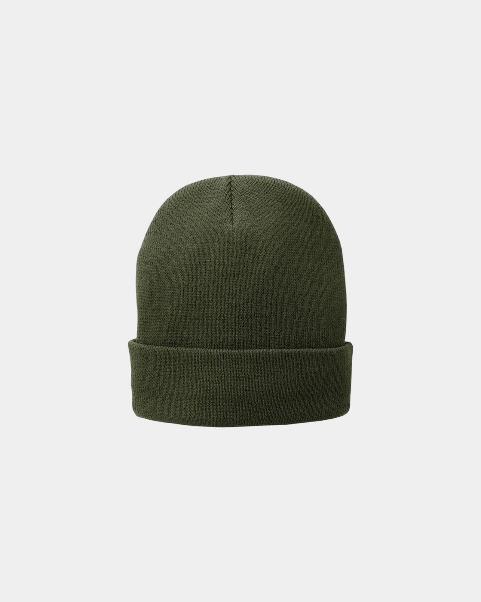Custom fleece-lined knit cap for companies and teams - Olive Drab Green