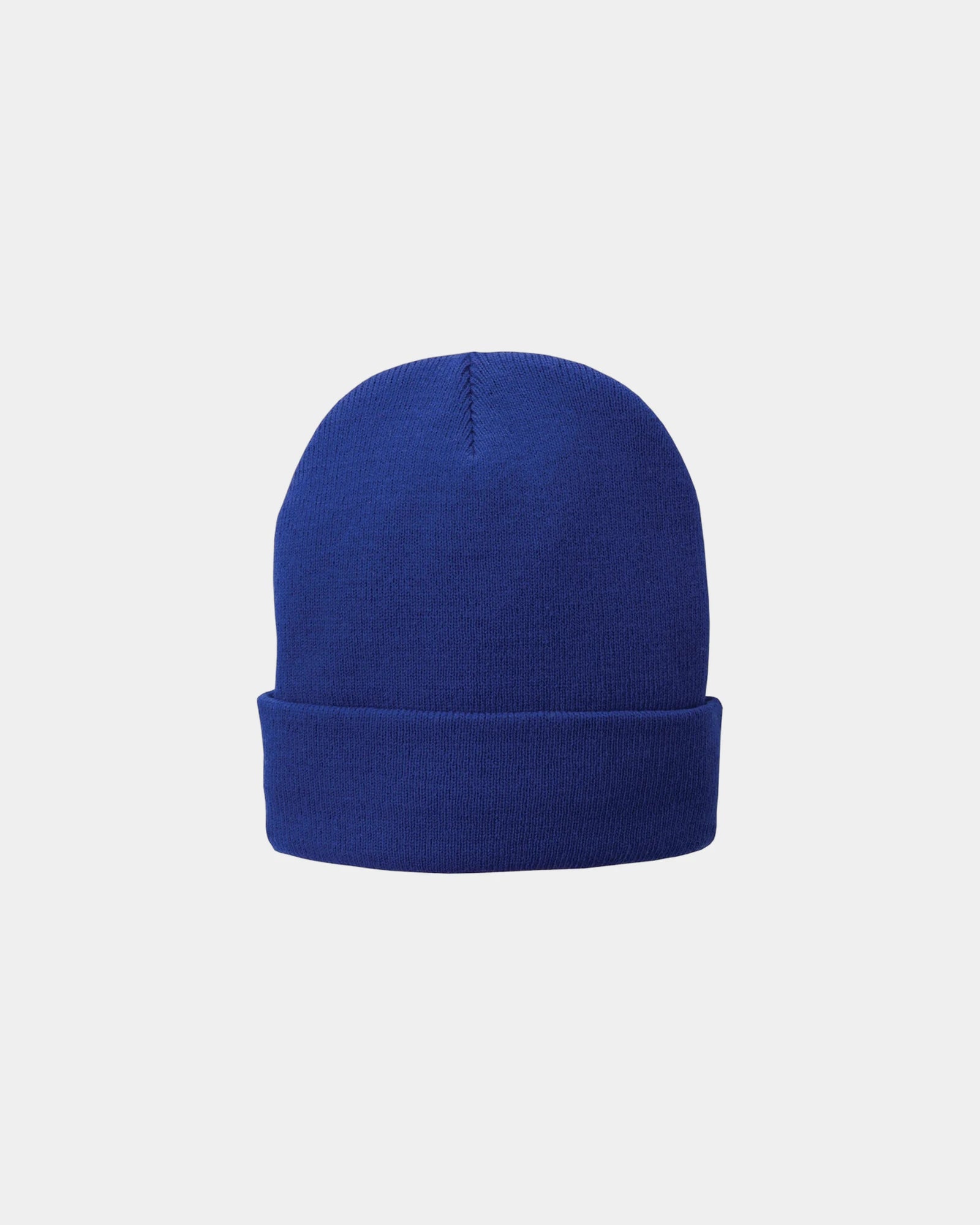 Custom fleece-lined knit cap for companies and teams - Athletic Royal