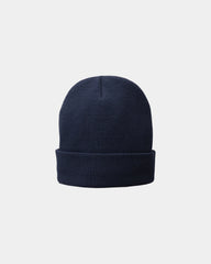 Custom fleece-lined knit cap for companies and teams - Navy