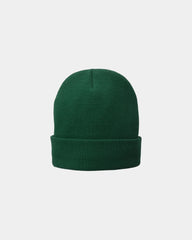 Custom fleece-lined knit cap for companies and teams - Athletic Green