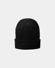 Custom fleece-lined knit cap for companies and teams - Black
