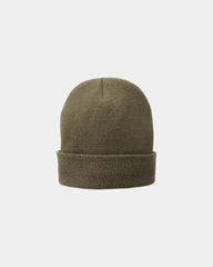 Custom fleece-lined knit cap for companies and teams - Coyote Brown