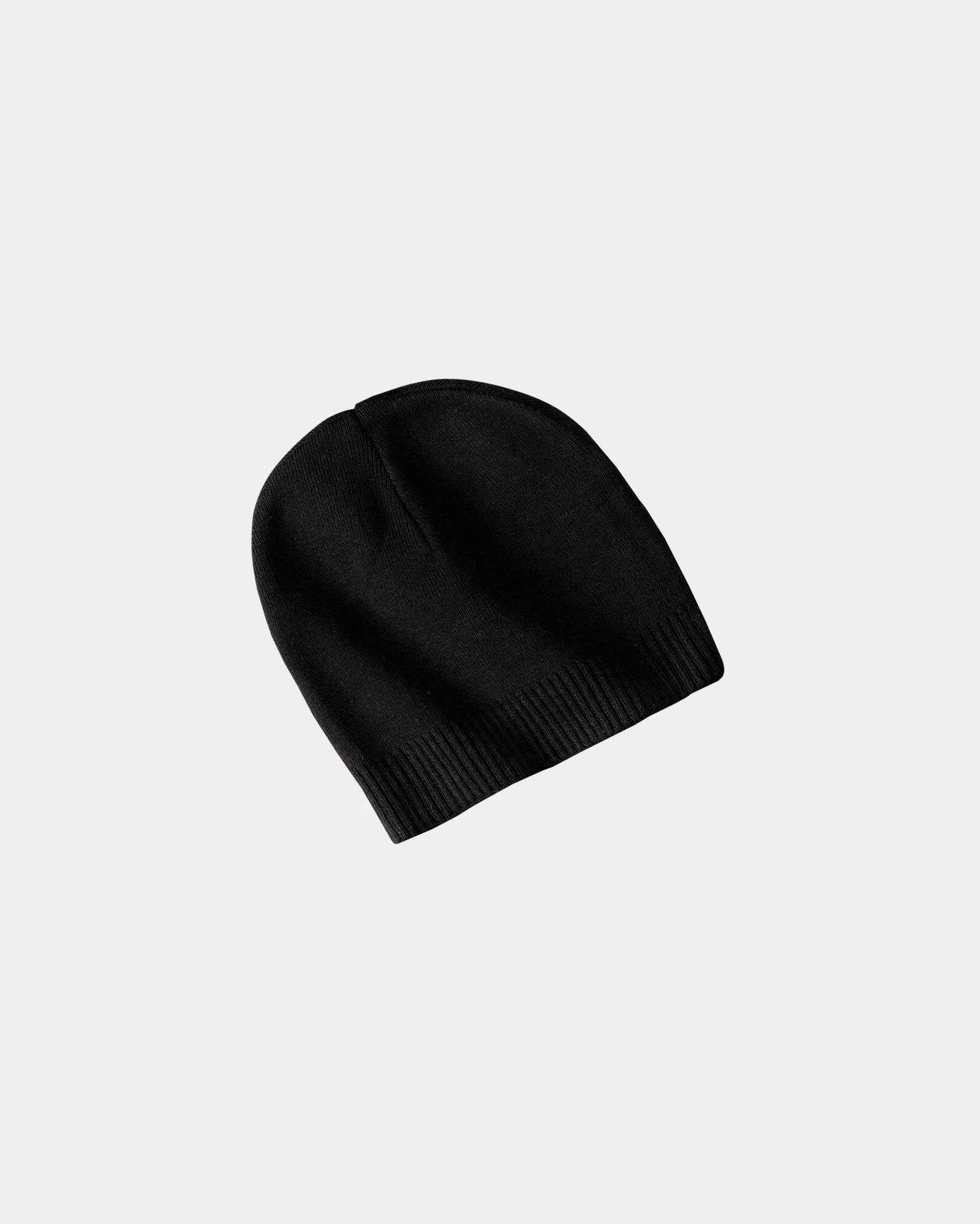 Custom cotton beanie Port Authority knit cap - Black