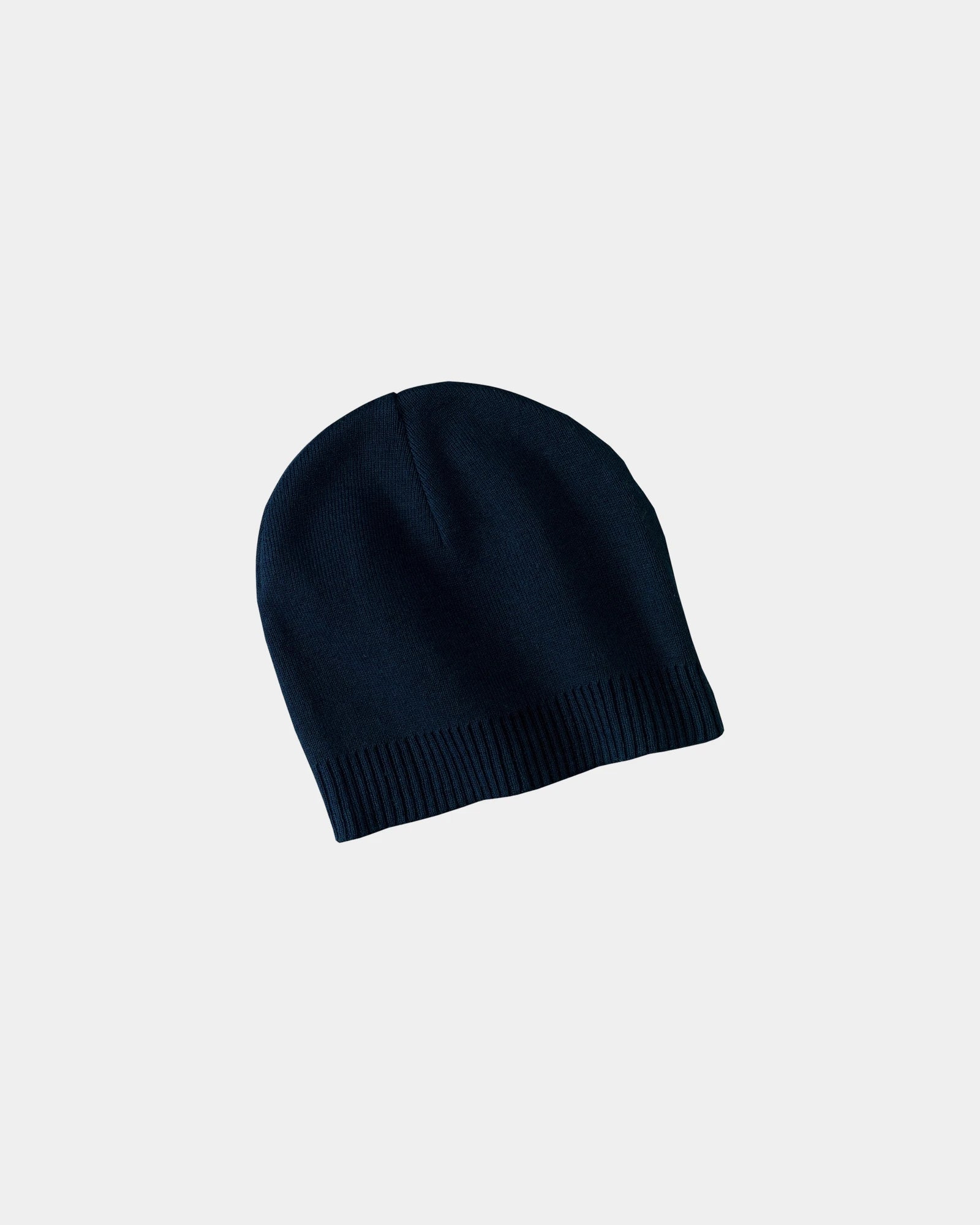 Custom cotton beanie Port Authority knit cap - Navy