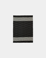 Custom recycled polyester puffer blanket water-resistant - Poolside Black