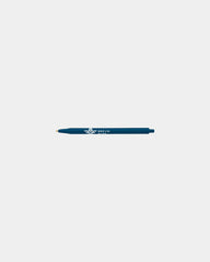 Custom plunger-action ballpoint pen Bic Clic Stic - Metallic Dark Blue
