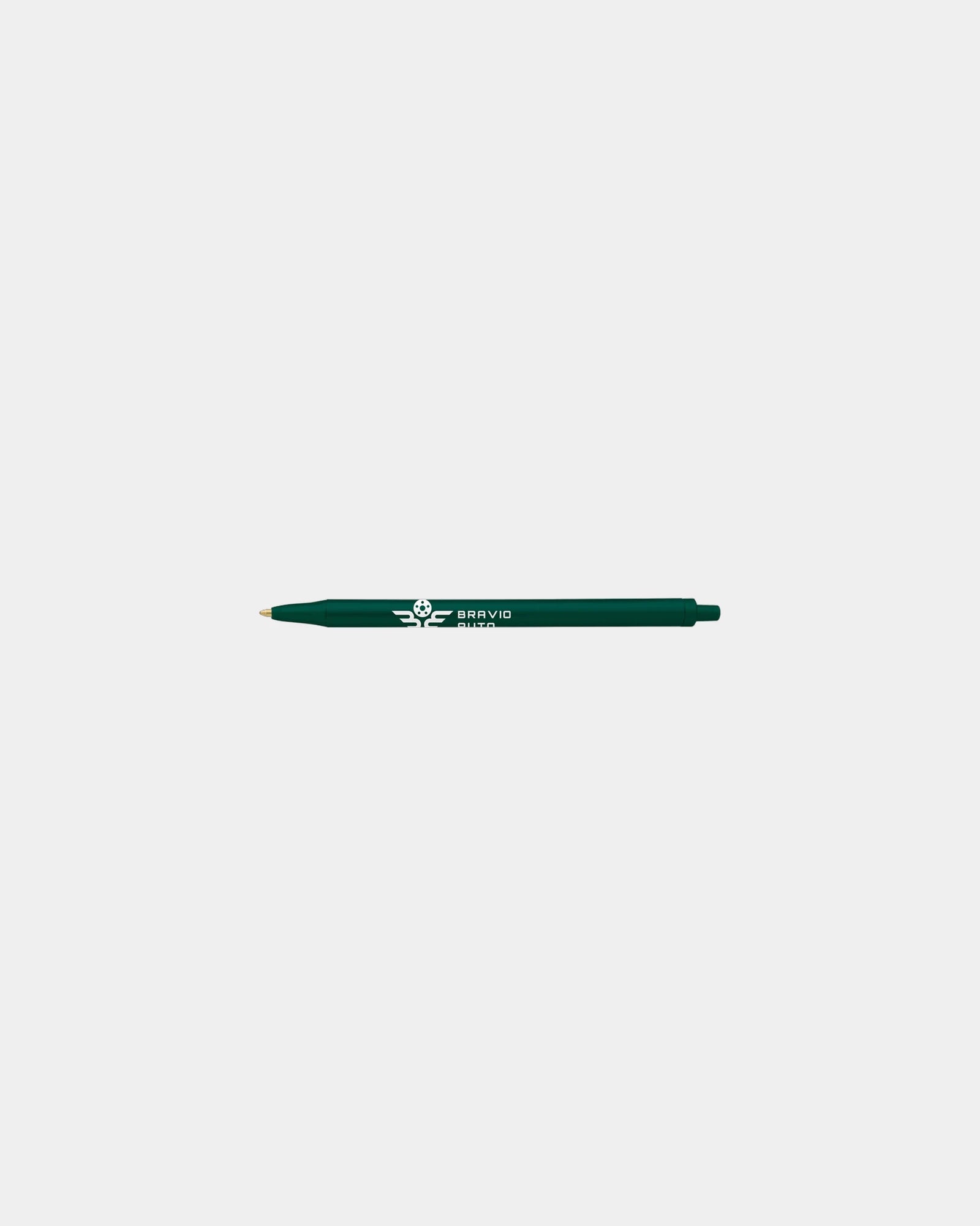 Custom plunger-action ballpoint pen Bic Clic Stic - Forest Green
