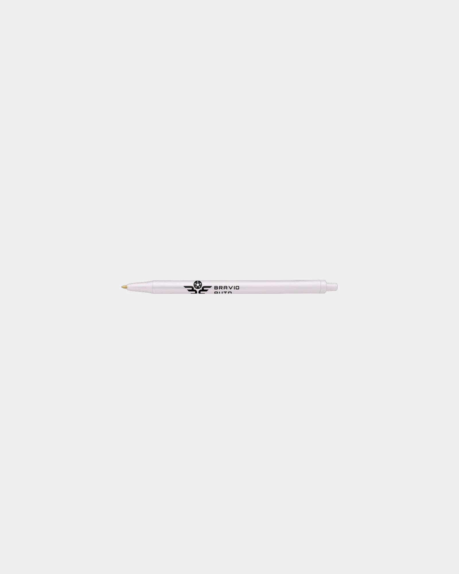 Custom plunger-action ballpoint pen Bic Clic Stic - Light Pink