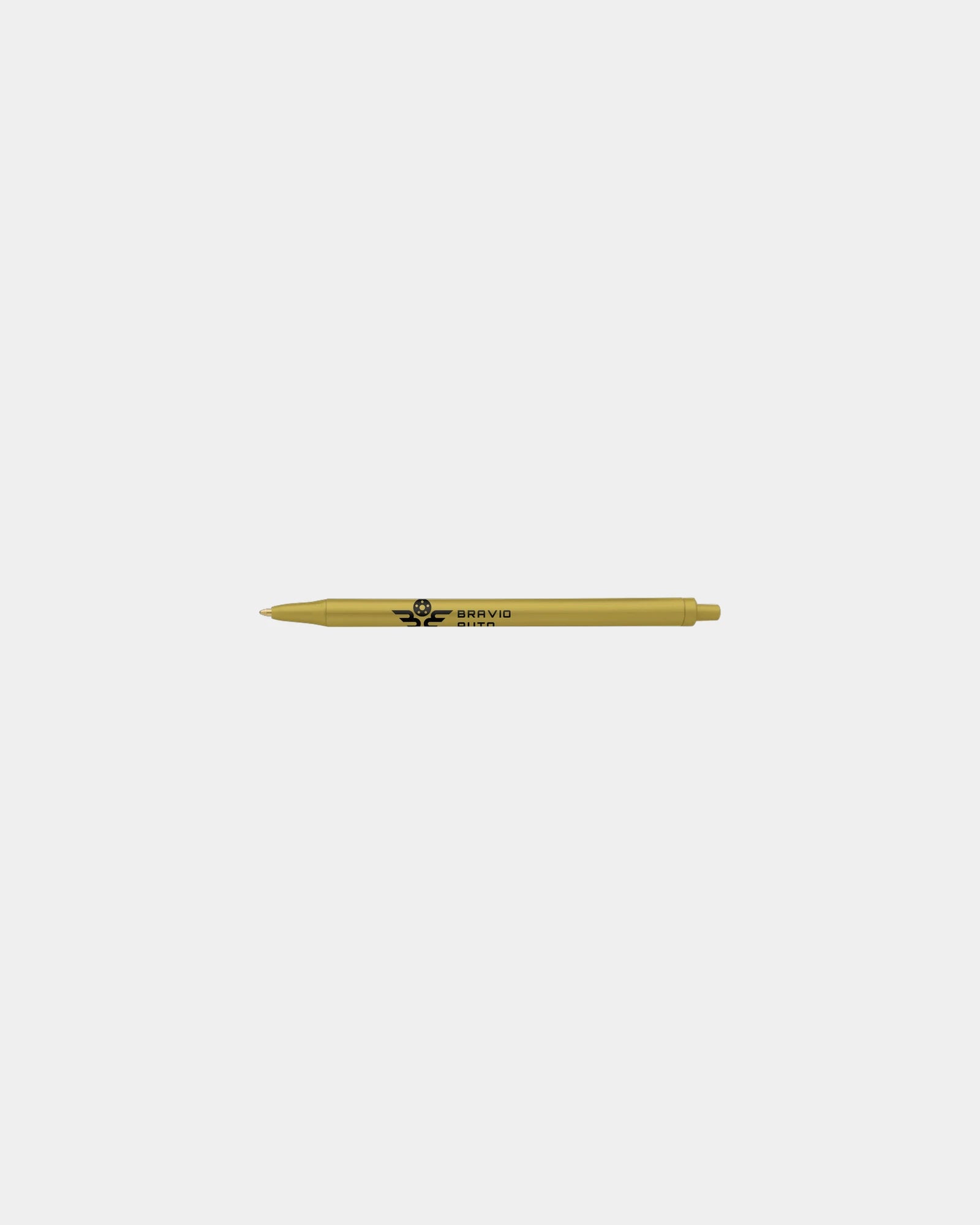 Custom plunger-action ballpoint pen Bic Clic Stic - Metallic Sand