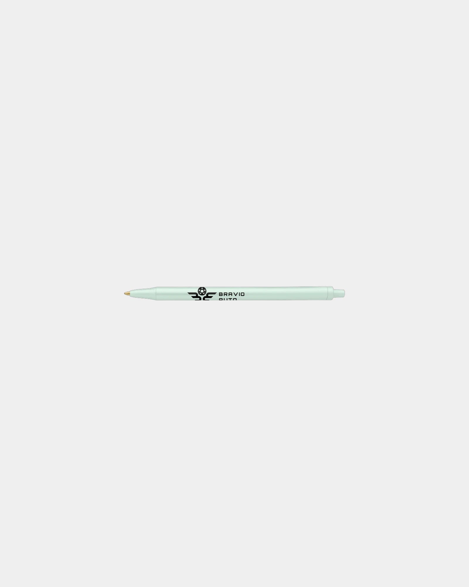 Custom plunger-action ballpoint pen Bic Clic Stic - Light Green