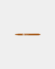 Custom plunger-action ballpoint pen Bic Clic Stic - Metallic Orange