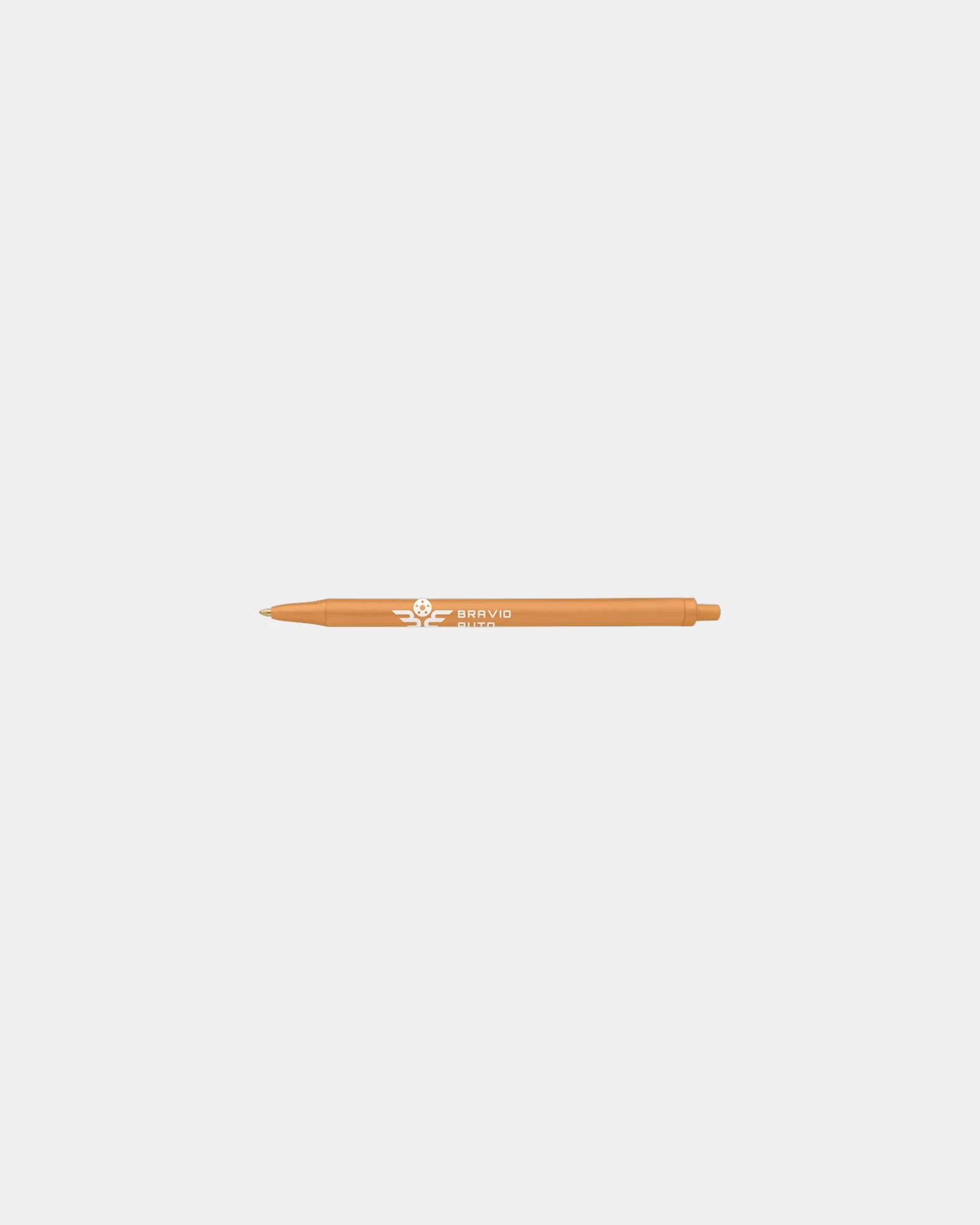 Custom plunger-action ballpoint pen Bic Clic Stic - Burnt Umber