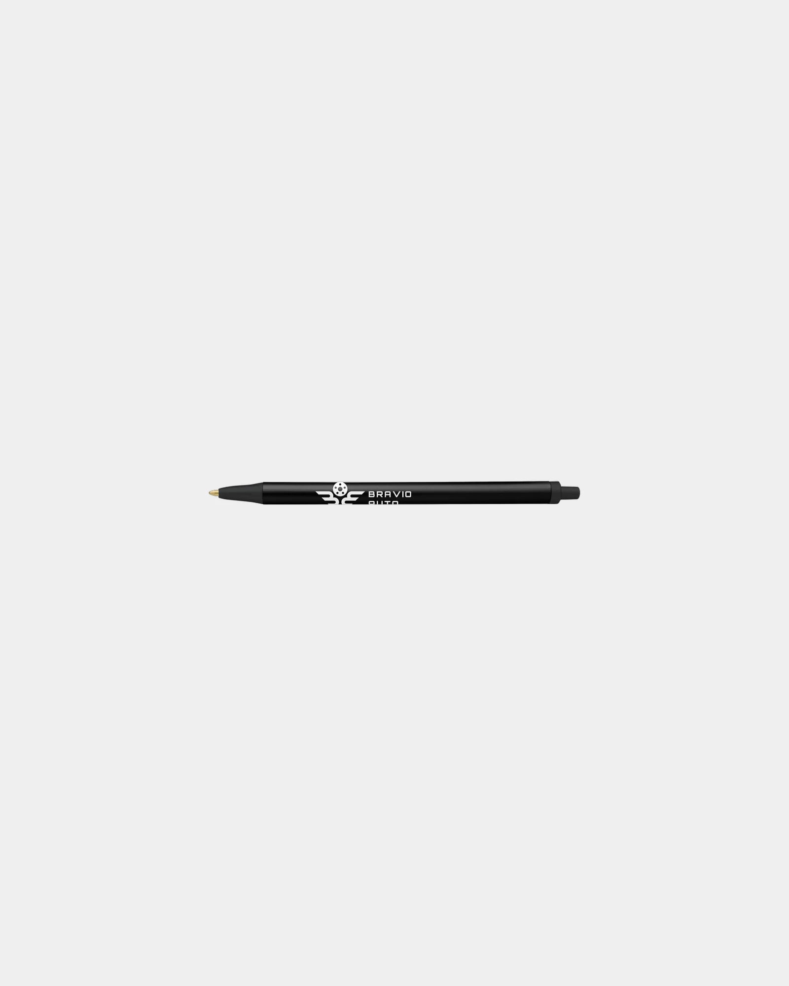 Custom plunger-action ballpoint pen Bic Clic Stic - Black