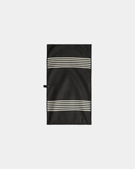 Custom recycled polyester quick-dry fitness towel 30" - Poolside Black