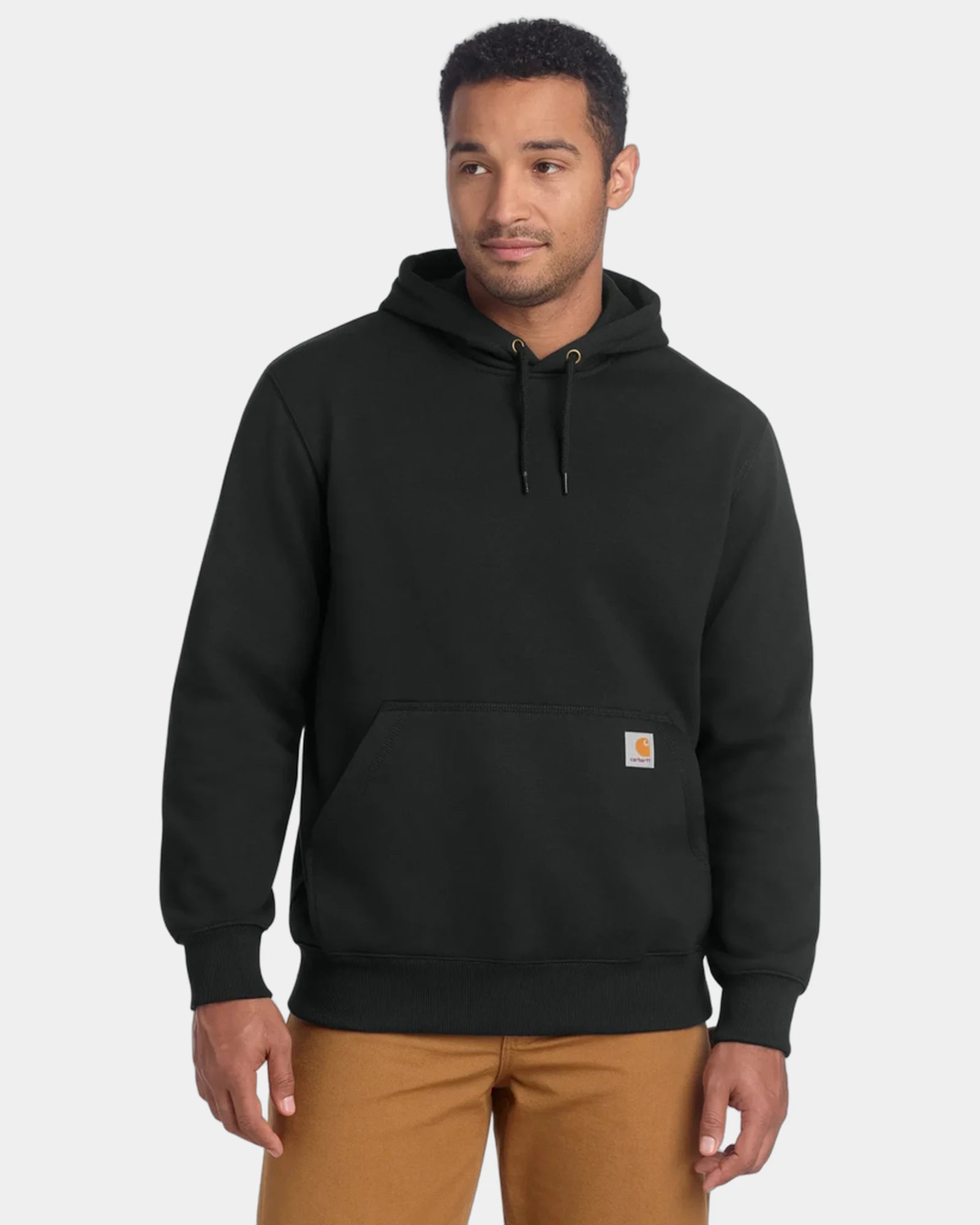 Custom heavyweight Carhartt Paxton hooded sweatshirt - Black