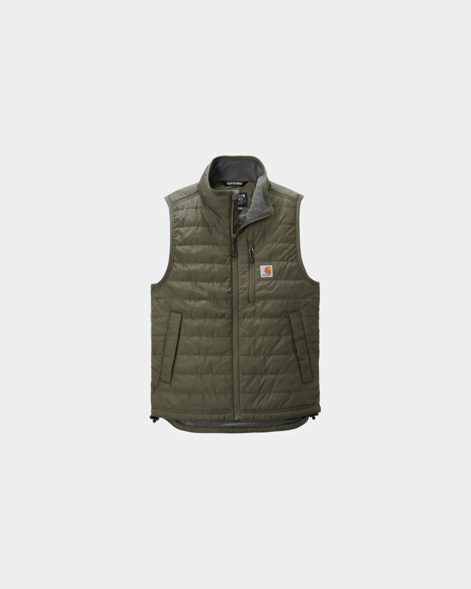 Custom insulated Carhartt Gilliam water-repellent vest - Moss