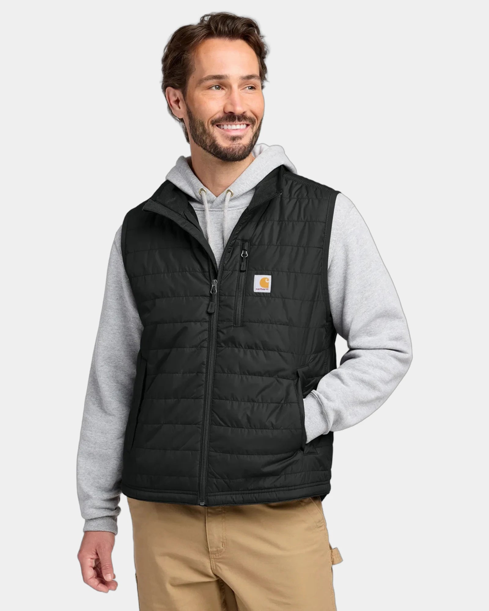 Custom insulated Carhartt Gilliam water-repellent vest - Black