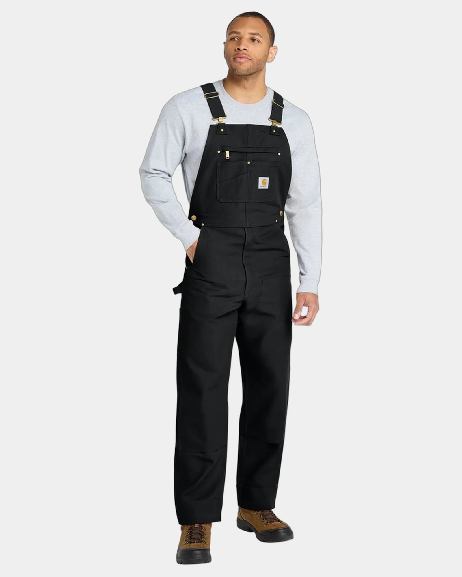 Custom cotton duck Carhartt Bib Overalls workwear - Black