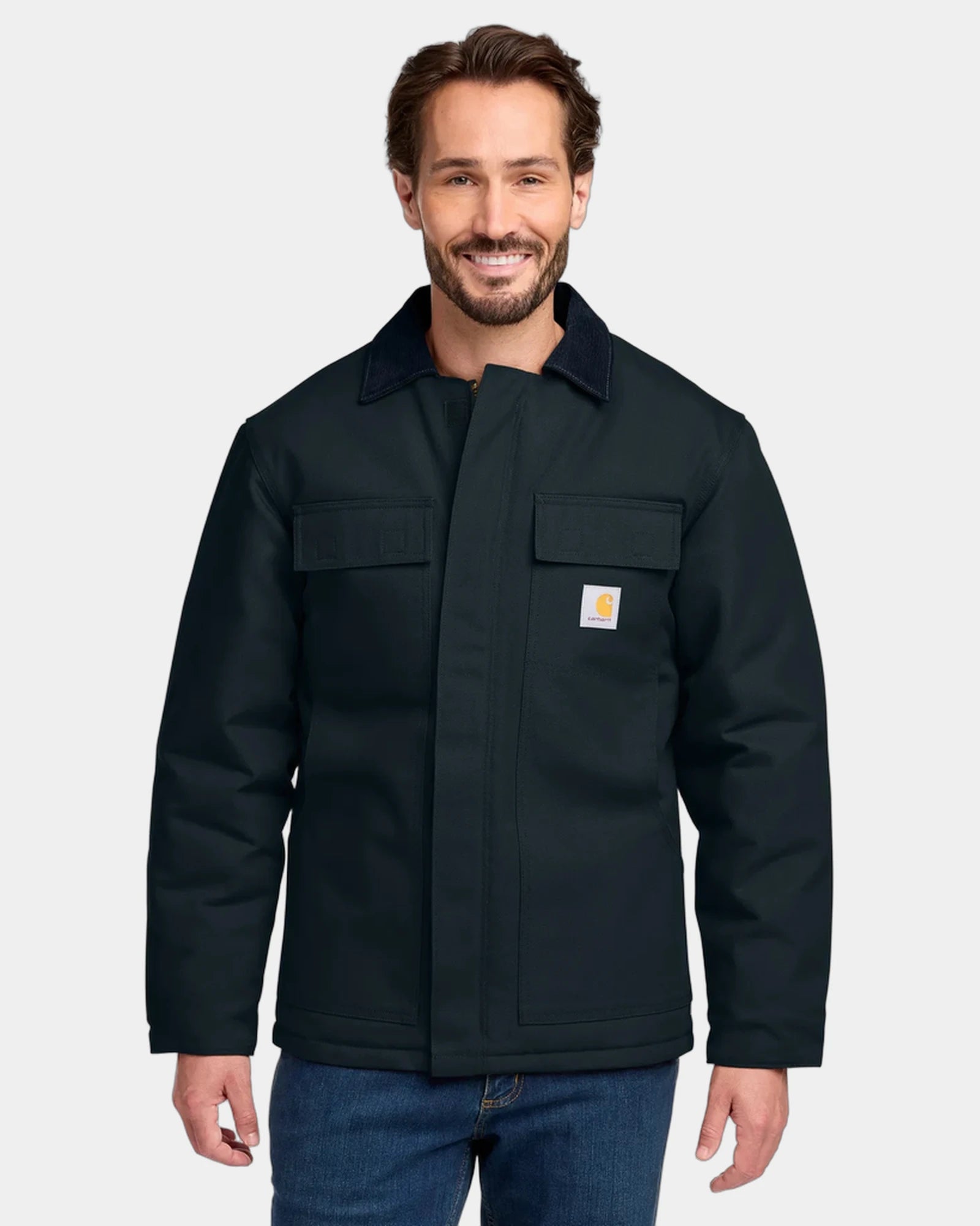 Custom insulated Carhartt Duck Traditional coat - Dark Navy