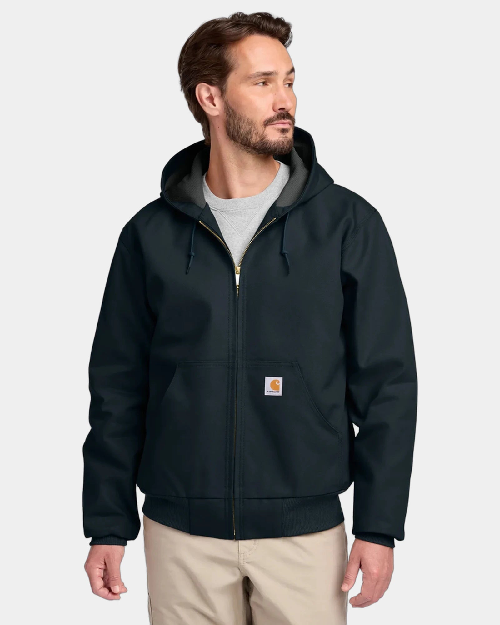 Custom duck canvas Carhartt Thermal-Lined Active Jac - Dark Navy