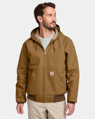 Custom duck canvas Carhartt Thermal-Lined Active Jac - Carhartt Brown