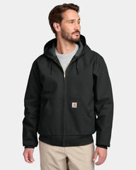 Custom duck canvas Carhartt Thermal-Lined Active Jac - Black