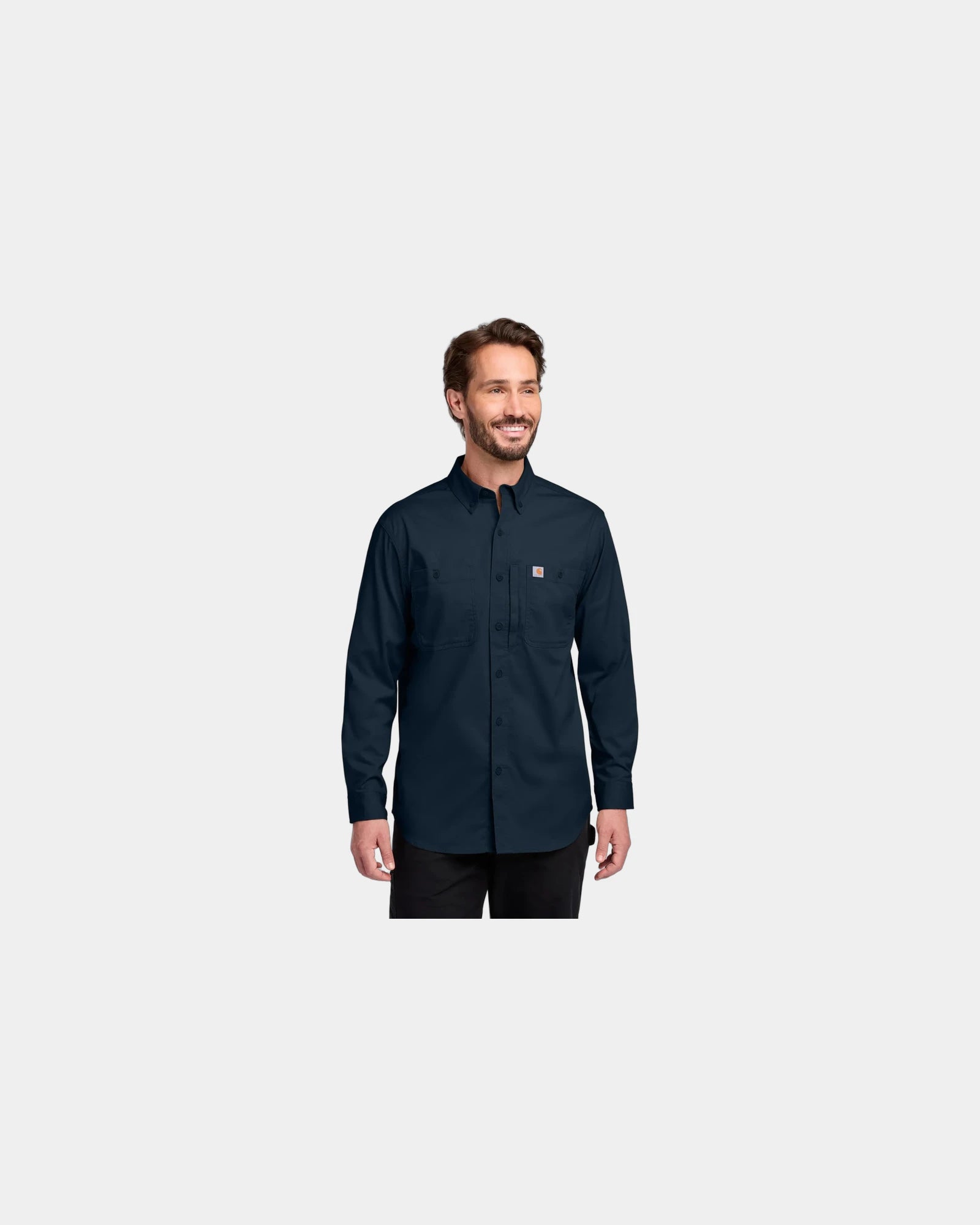 Custom wrinkle-free Carhartt Rugged Professional shirt - Navy