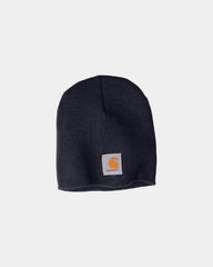 Custom acrylic knit beanie Carhartt hat - Navy