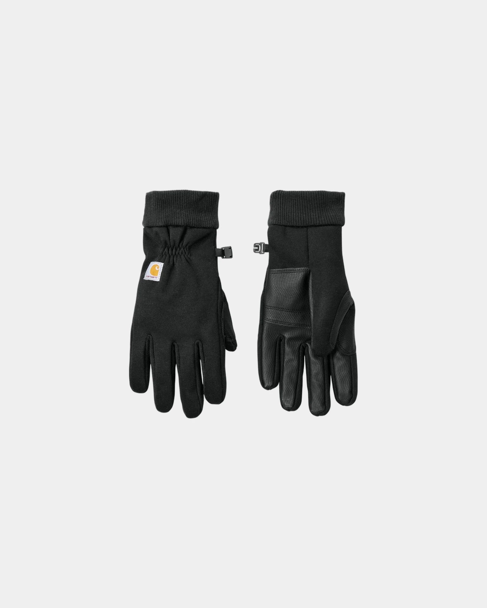 Custom wind-resistant fleece Carhartt thermal gloves - Black