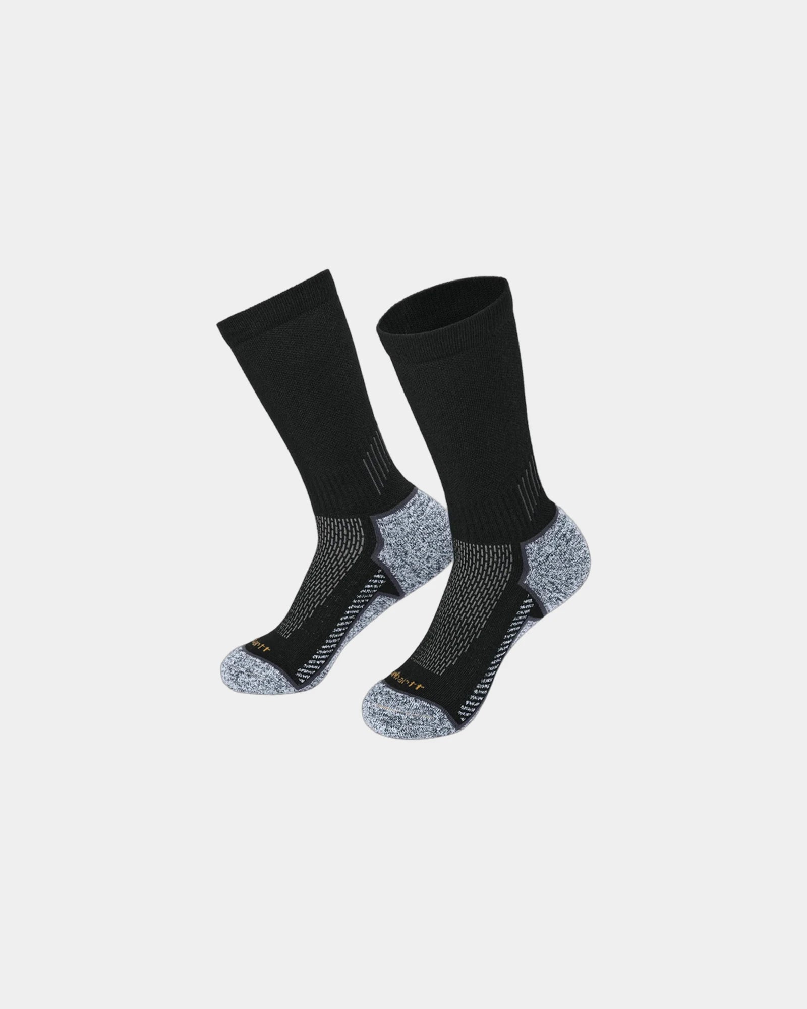 Custom Carhartt Force Midweight Crew Socks 3-Pack - Black