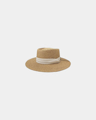 Custom UPF 50 wide brim straw sun hat for summer - 1