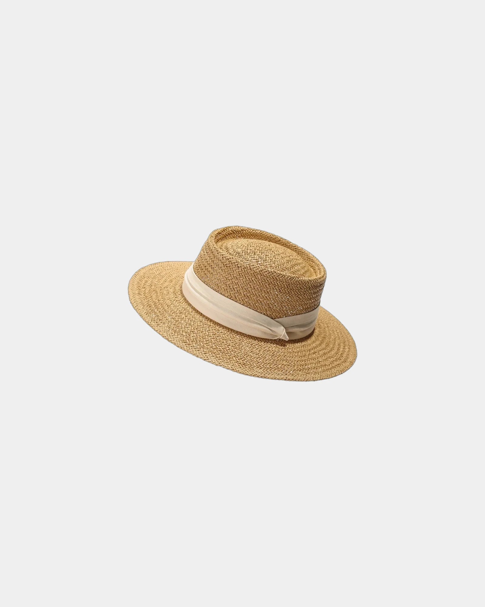 Custom UPF 50 wide brim straw sun hat for summer - 2