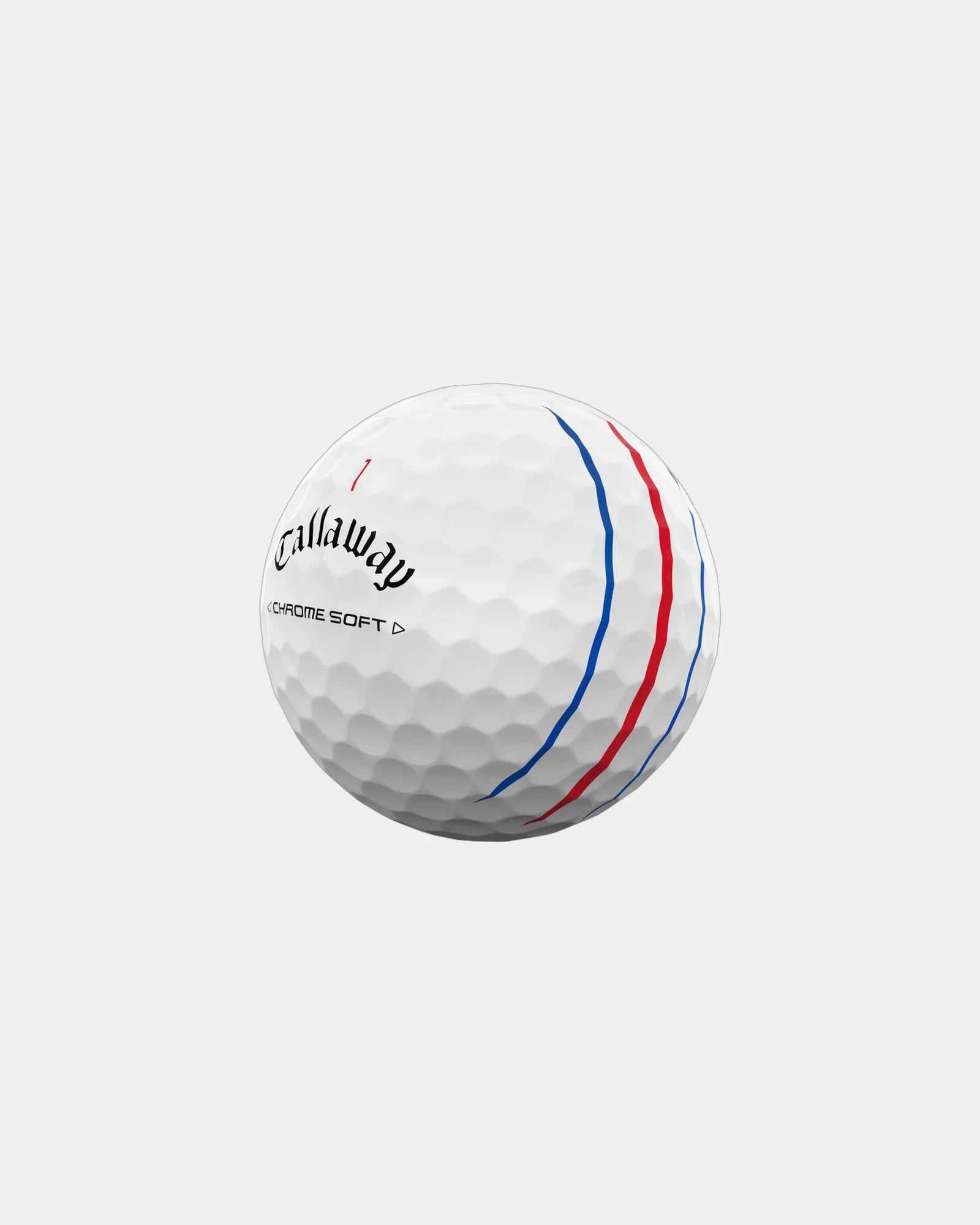Custom Callaway Golf Chrome Soft Triple Track Golf Balls - White