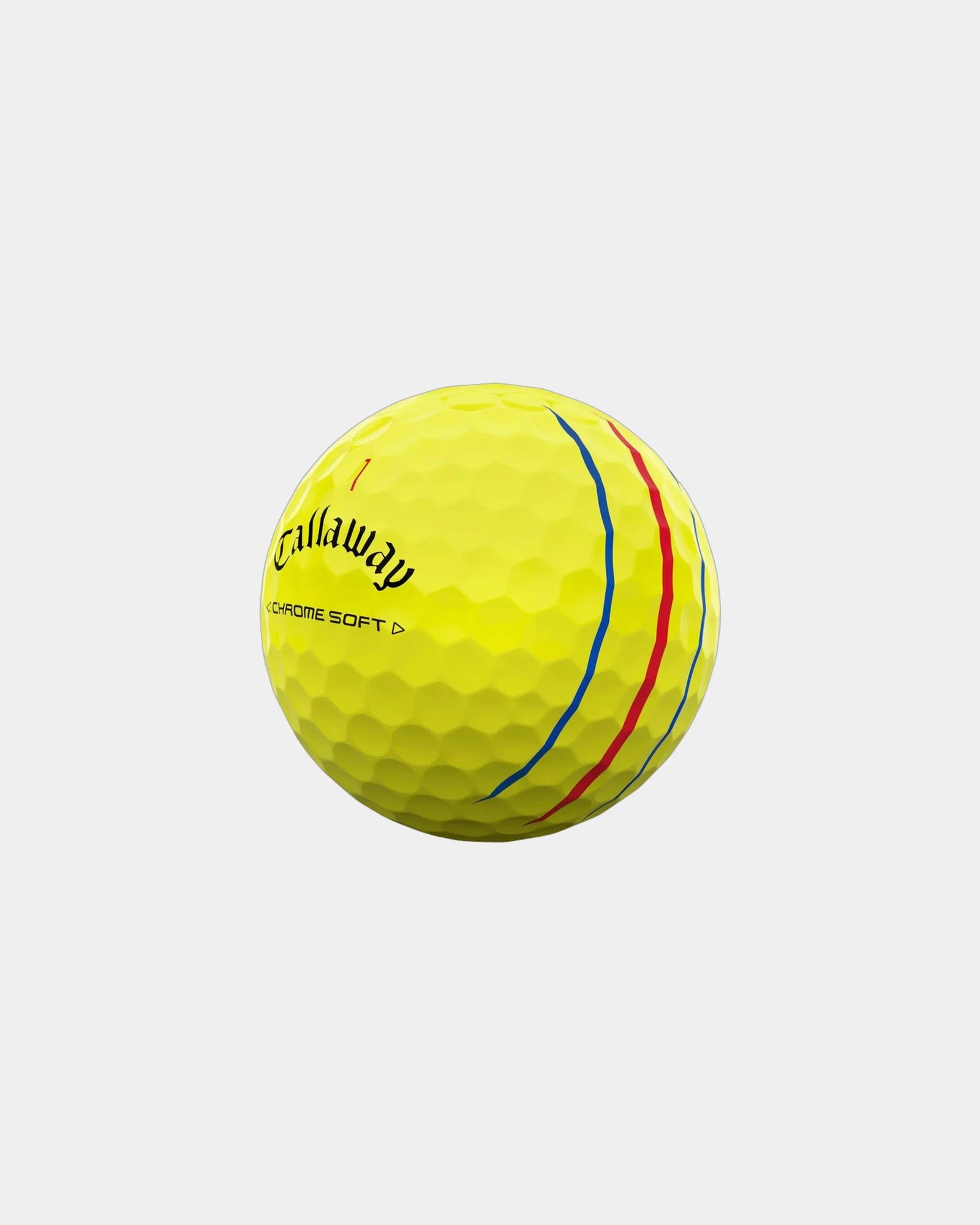 Custom Callaway Golf Chrome Soft Triple Track Golf Balls - Yellow
